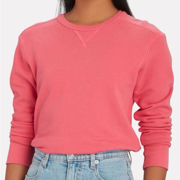 A.L.C. | Women’s Cedric Crewneck Sweatshirt Pink Casual Pullover Cotton Classic - Picture 1 of 11
